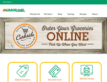 Tablet Screenshot of mycountrymart.com